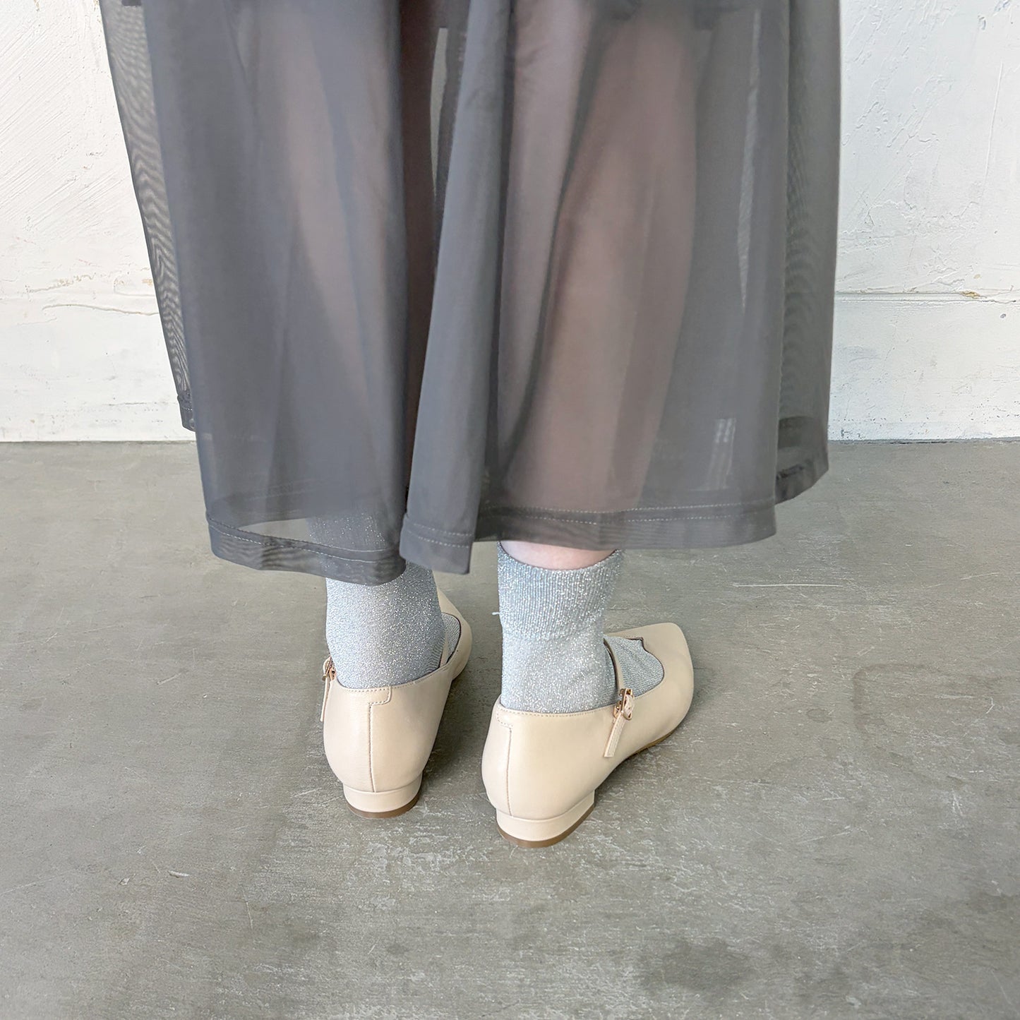 ストラップ付フラットパンプス _ND24097