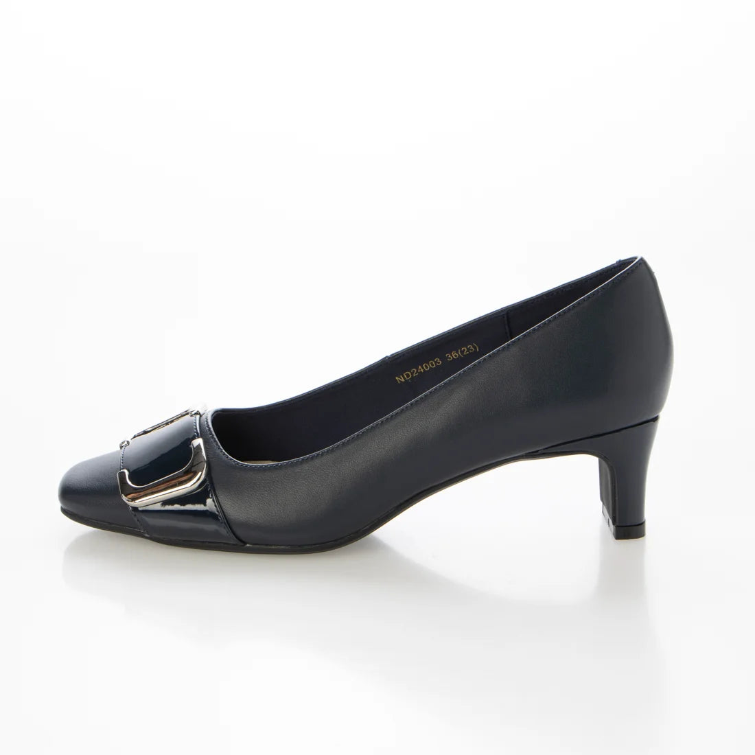 スクエアモチーフパンプス ／ND24003
