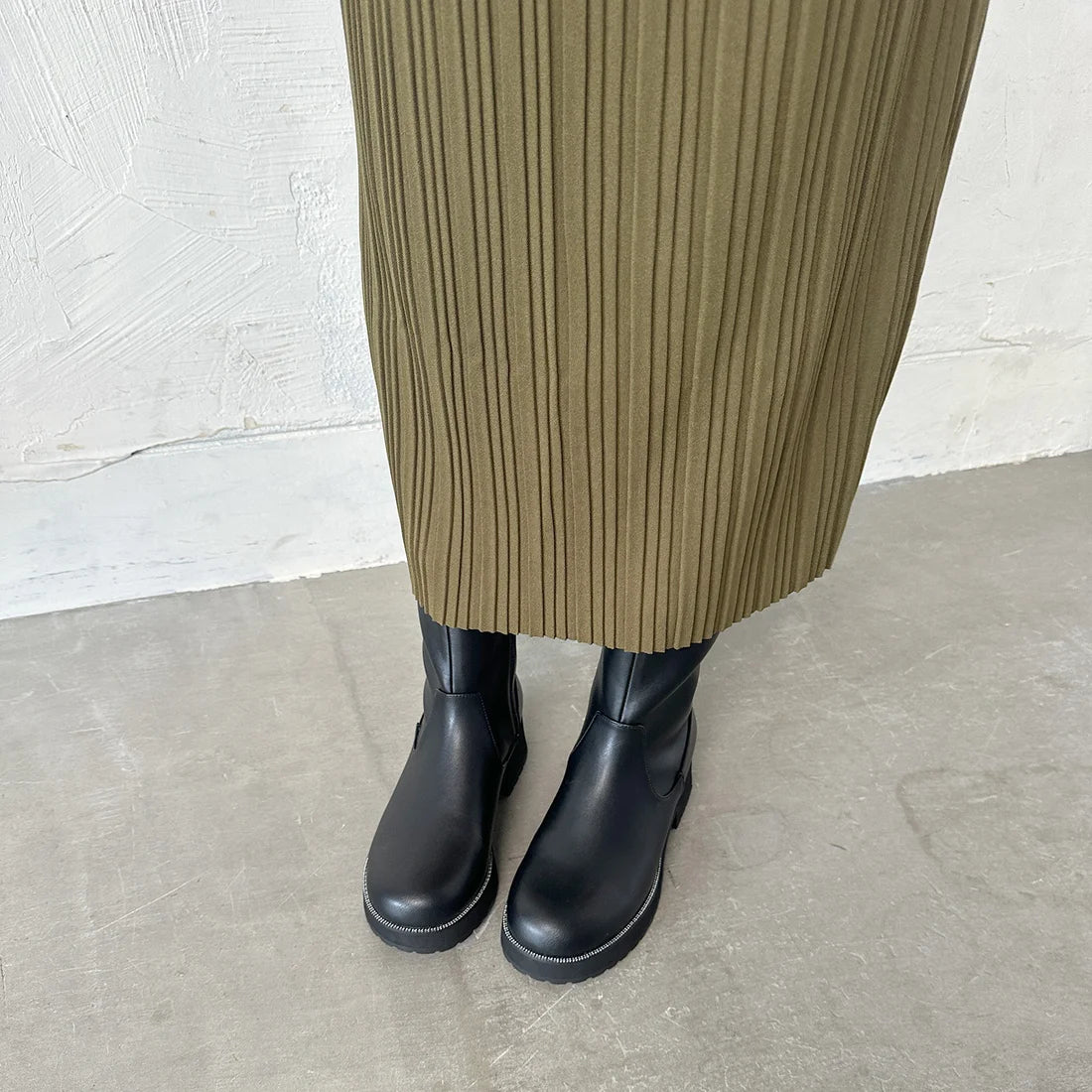 【レイン対応】タンクソールショートブーツ/ TM25634