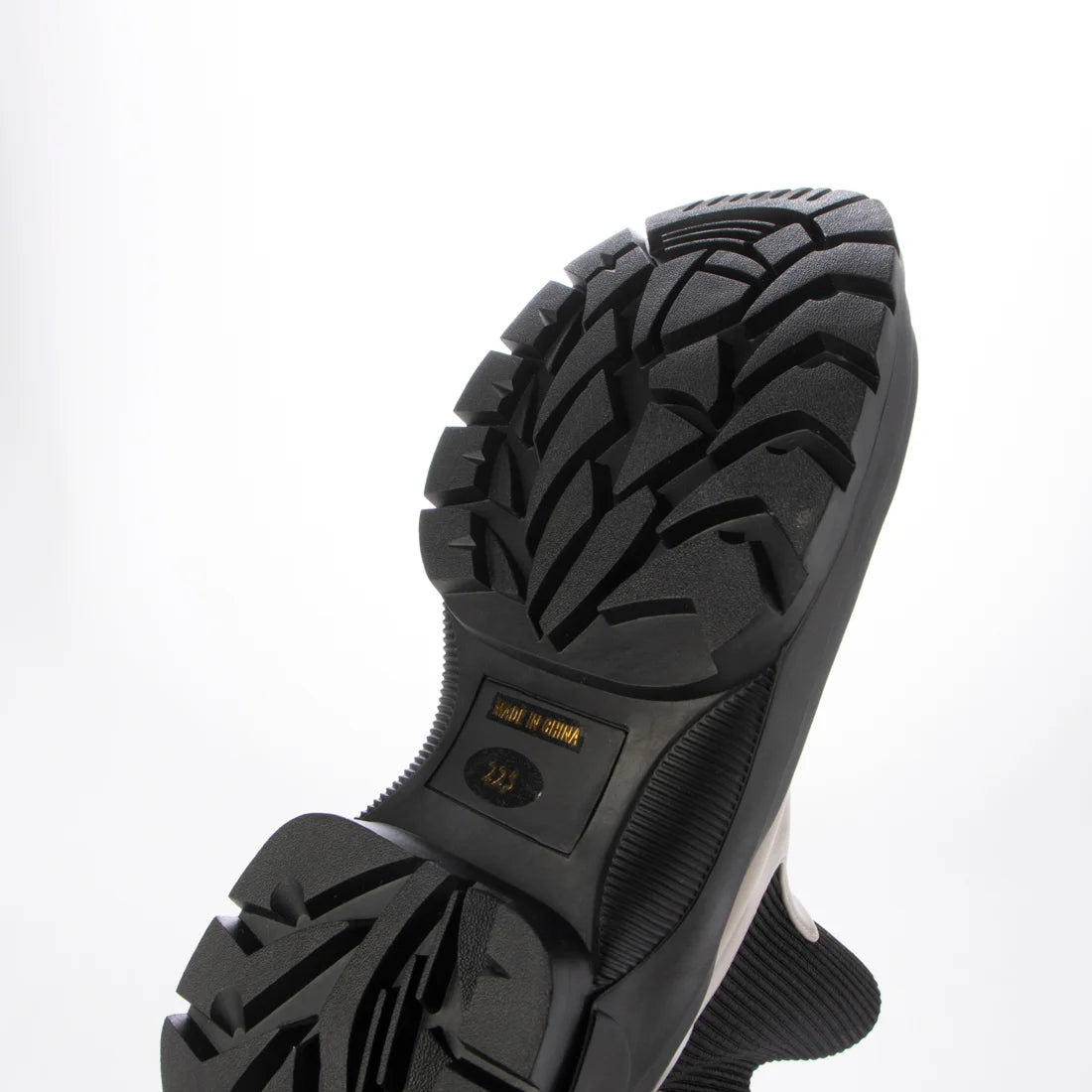 【レイン対応】コンバットソールニットブーツ _TM24688