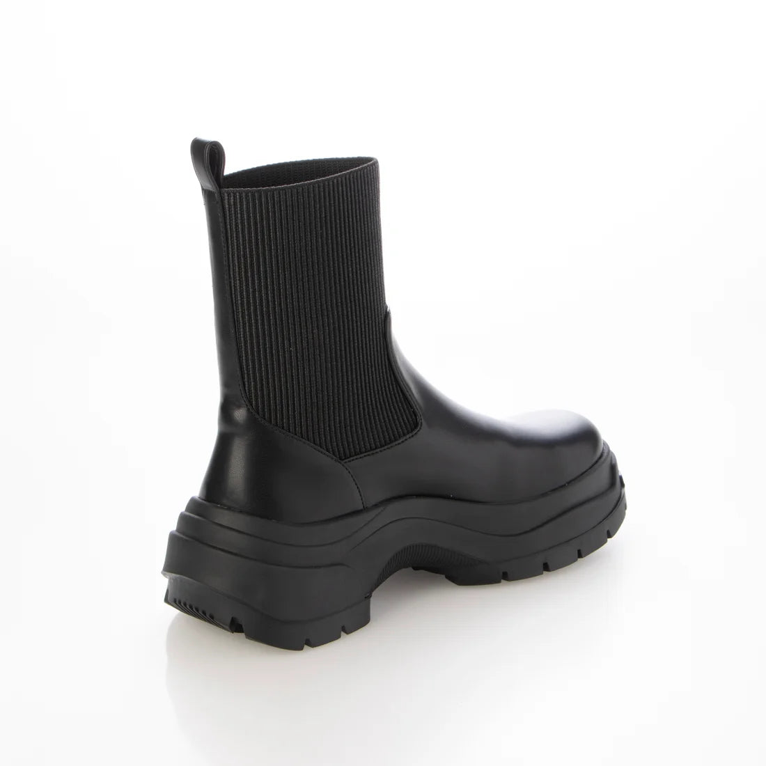 【レイン対応】コンバットソールニットブーツ _TM24688